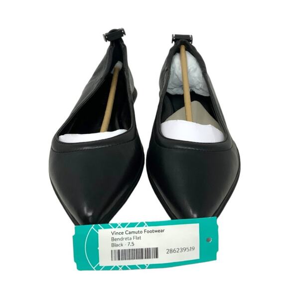 Vince Camuto Bendreta Sport Black Pointed Toe Ballet Flats Size 7.5 NWT $99 MSRP - Picture 4 of 7